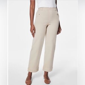 NWT Spanx Stretch Twill Cropped Wide Leg Pants